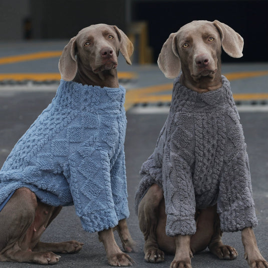 Winter Cozy Fleece Dog Sweater | Sweater for Large Dog