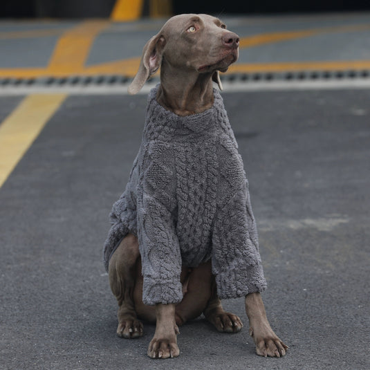 Winter Cozy Fleece Dog Sweater | Sweater for Large Dog
