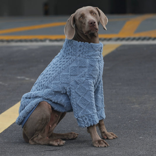 Winter Cozy Fleece Dog Sweater | Sweater for Large Dog