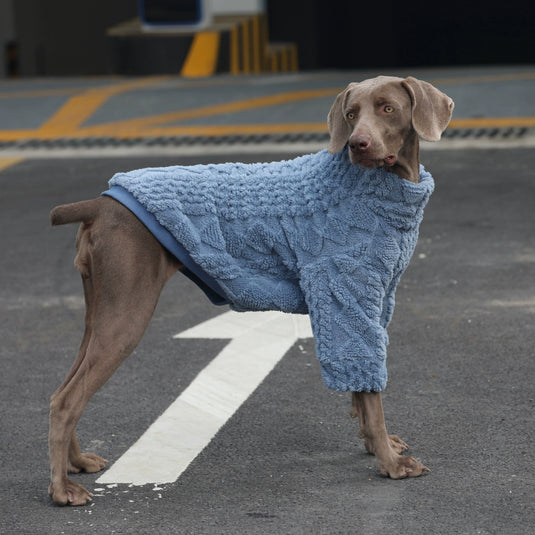 Winter Cozy Fleece Dog Sweater | Sweater for Large Dog