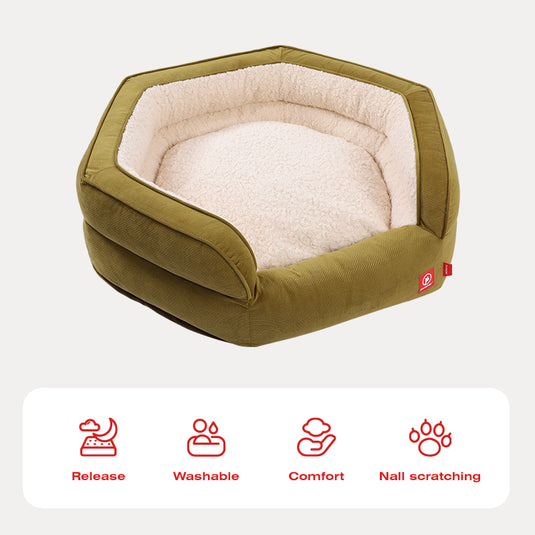 Super Soft - Calming Dog Bed in Round Shape