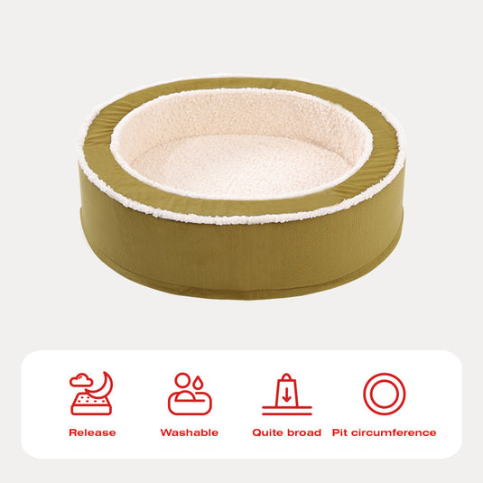 Super Soft - Orthopedic Calming Dog Bed in Round Shape