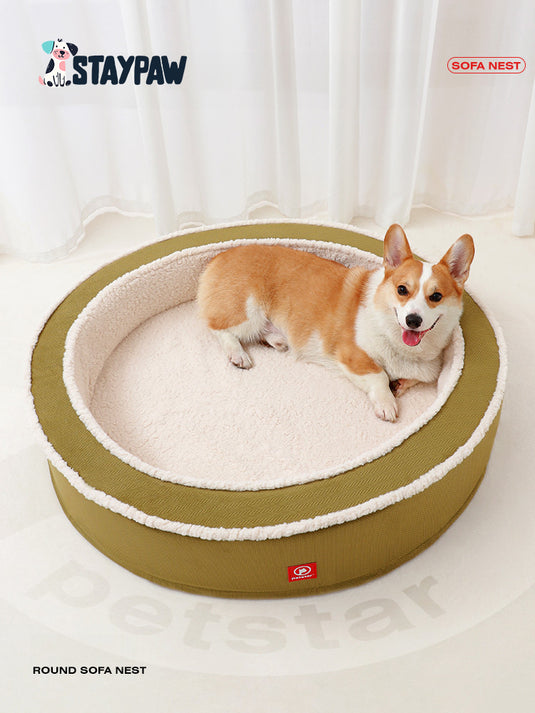 Super Soft - Orthopedic Calming Dog Bed in Round Shape