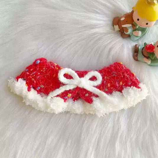 Crocheted Christmas Pet Collar