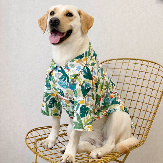 Forest Hawaiian Shirt For Large Dog