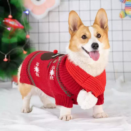 Christmas Knitted Sweater for Dog