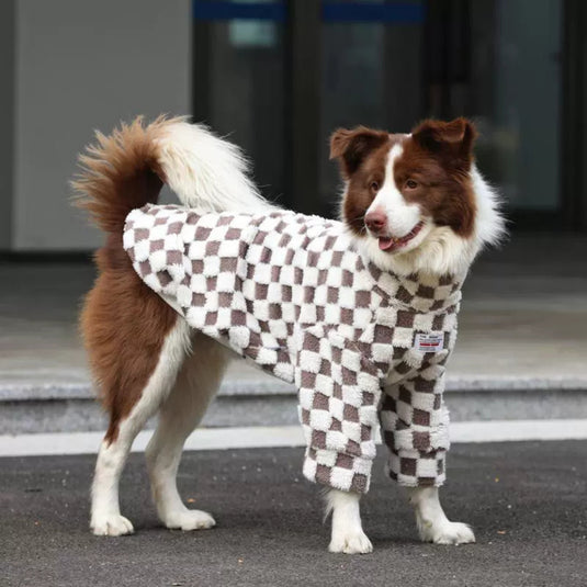 Check Large Dog Sweatshirt