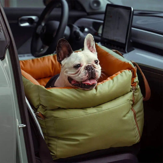 Deluxe Faux Leather Dog Car Seat