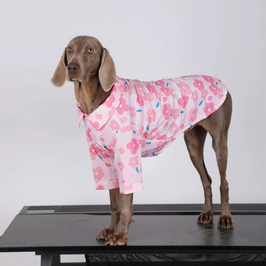 Pink Flower Large Dog Shirt