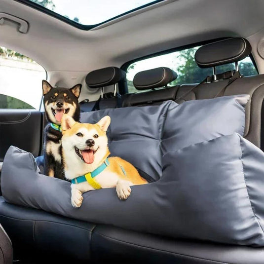 Travel Bolster Safety Medium Large Dog Car Back Seat Bed