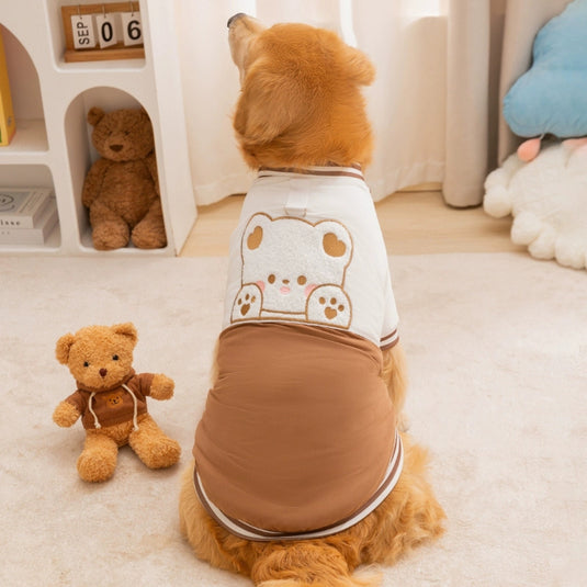 Winter Lovely Bear and Bunny Large Dog Jacket