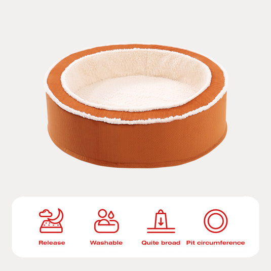 Super Soft - Orthopedic Calming Dog Bed in Round Shape