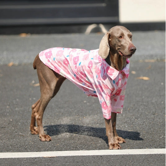 Pink Flower Large Dog Shirt