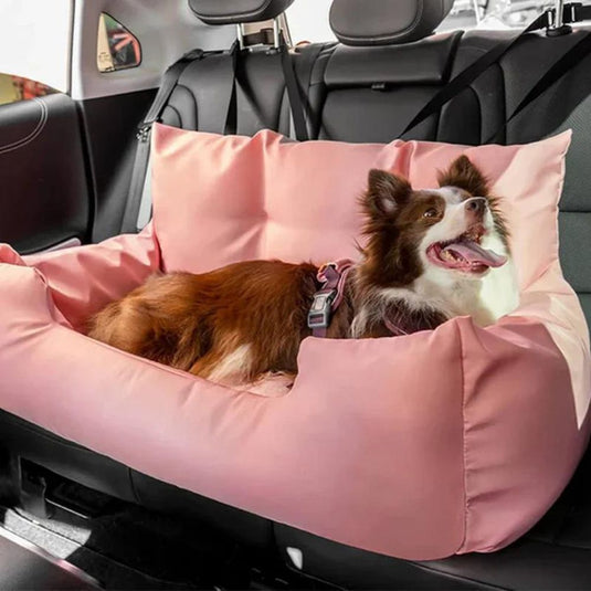 Travel Bolster Safety Medium Large Dog Car Back Seat Bed