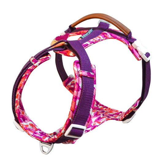 Purple Large Dog Harness and Leash