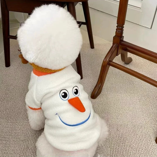 Xmas Snowman Dog Shirt