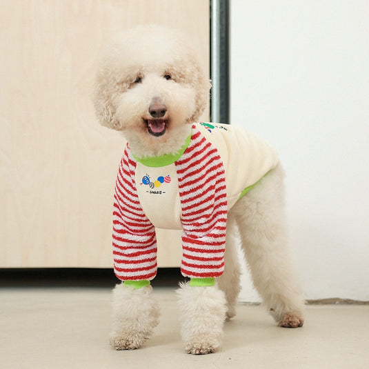 Colorful Snake Sweatshirt For Large Dog