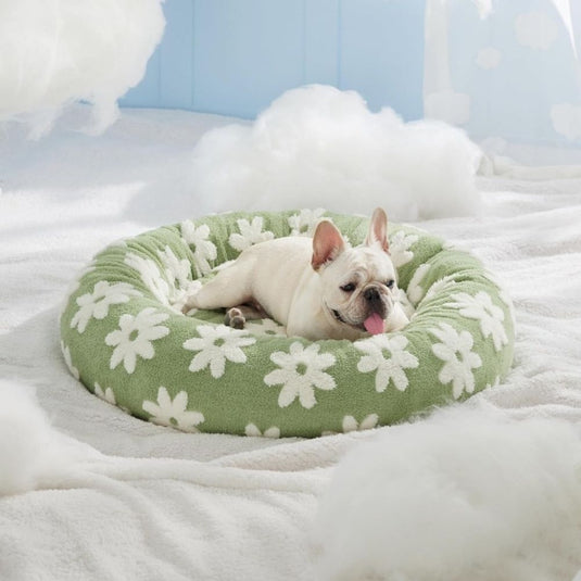 Vintage Round Dog Bed Cushion