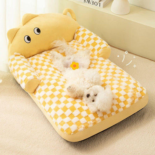 Yellow Caro  Calming Dog Bed