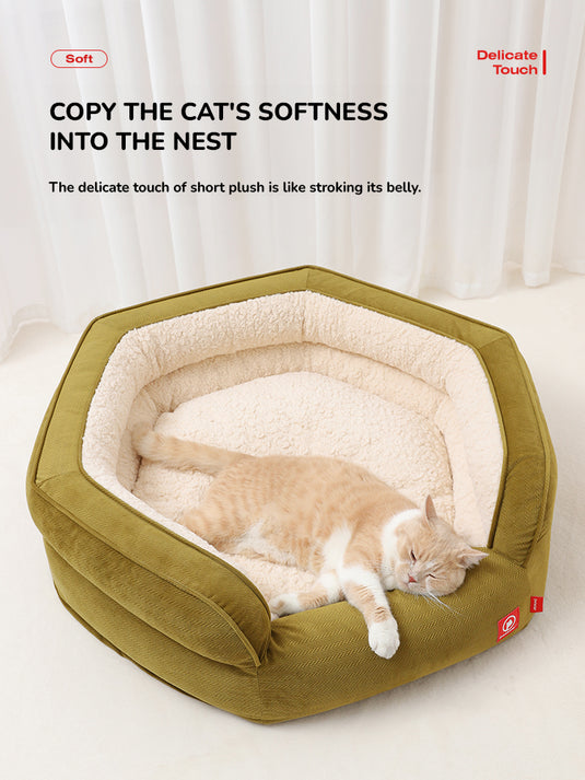 Super Soft - Calming Dog Bed in Round Shape