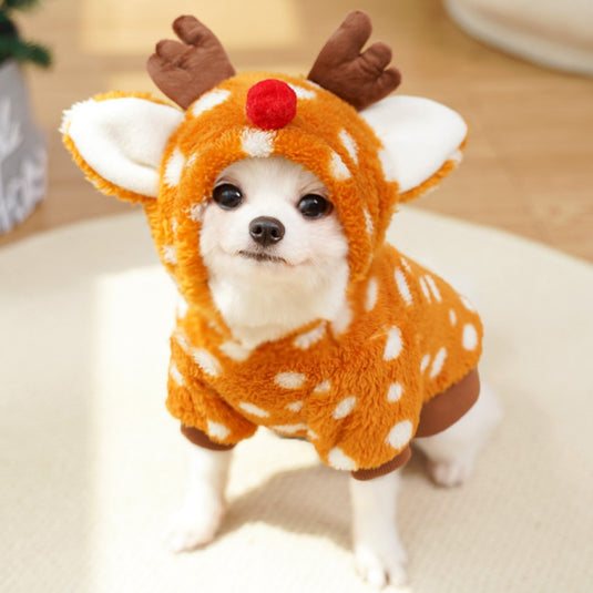 Xmas Reindeer Dog Hoodie