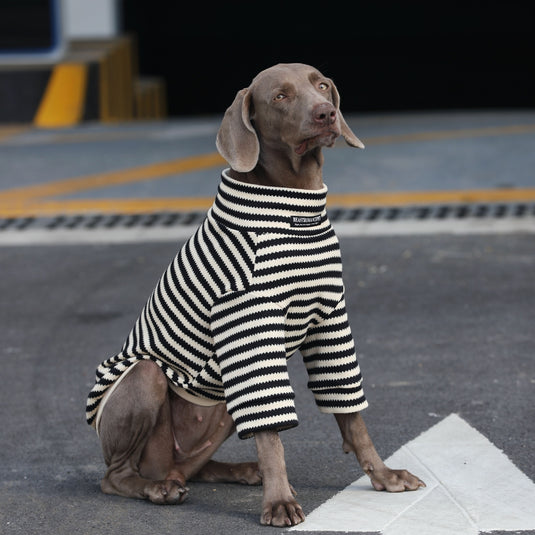 Classic Striped Large Dog Sweater