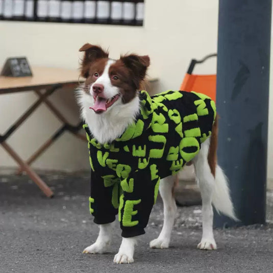 Character Fluffy Large Dog Hoodie