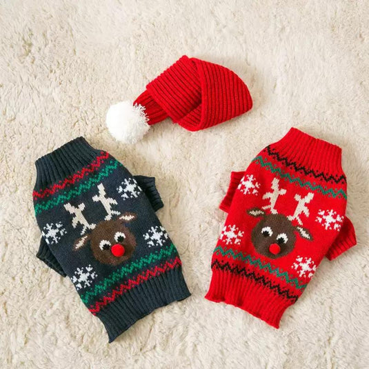 Christmas Knitted Sweater for Dog