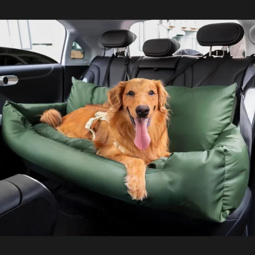 Travel Bolster Safety Medium Large Dog Car Back Seat Bed