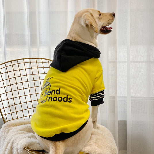 Send Noods Hoodie For Large Dog