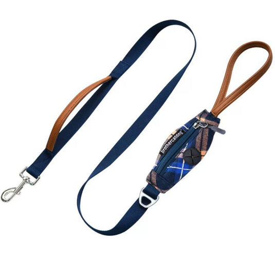 Navy Large Dog Harness and Leash