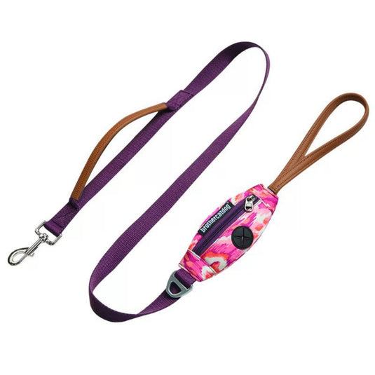 Purple Large Dog Harness and Leash