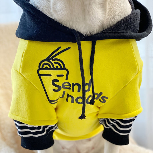 Send Noods Hoodie For Large Dog