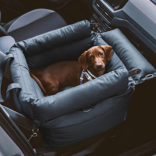 Deluxe Faux Leather Dog Car Seat