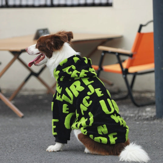 Character Fluffy Large Dog Hoodie