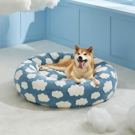 Vintage Round Dog Bed Cushion