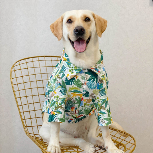 Forest Hawaiian Shirt For Large Dog