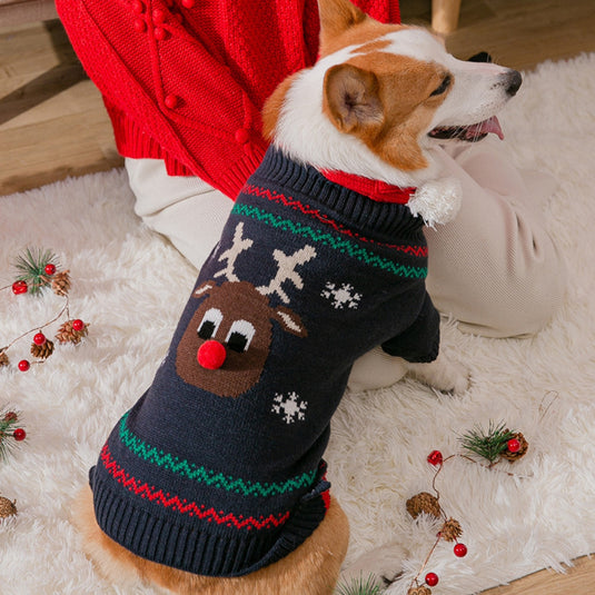 Christmas Knitted Sweater for Dog