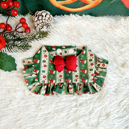 Christmas Bib for Dog & Cat | Christmas Pet Collar