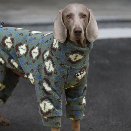 Dark Native Pattern Large Dog Sweater