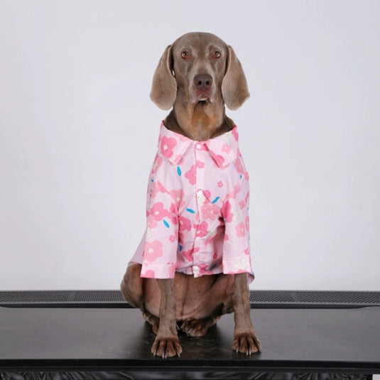 Pink Flower Large Dog Shirt