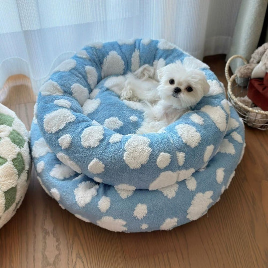 Vintage Round Dog Bed Cushion