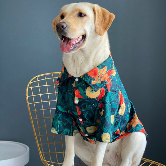 Painting Hawaiian Shirt For Large Dog