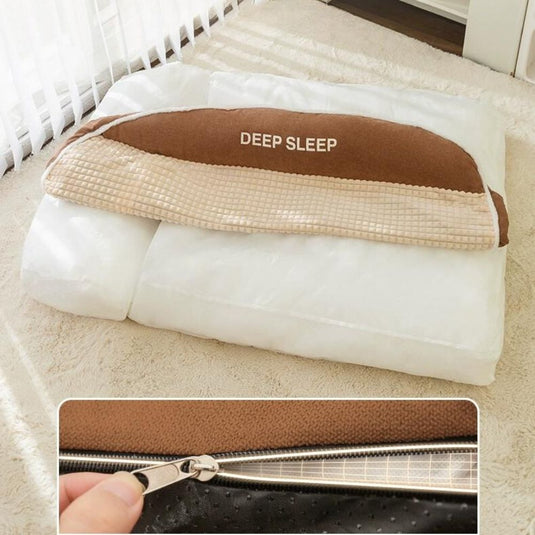 Large Thick Spine Protection Dog Cushion Bed