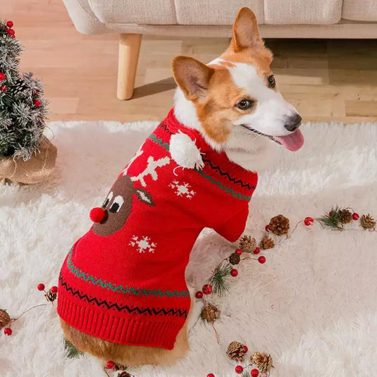 Christmas Knitted Sweater for Dog