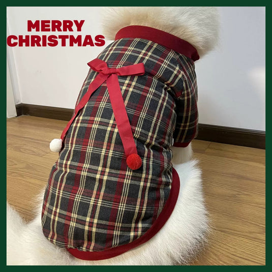 Christmas Fluffy Vest for Large Dog