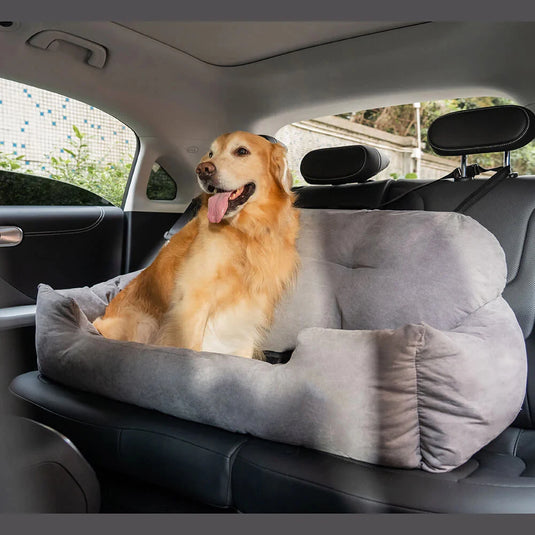 Travel Bolster Safety Medium Large Dog Car Back Seat Bed