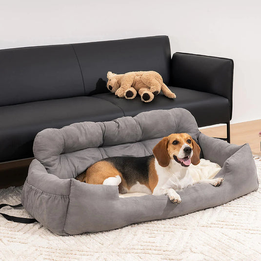 Travel Bolster Safety Medium Large Dog Car Back Seat Bed