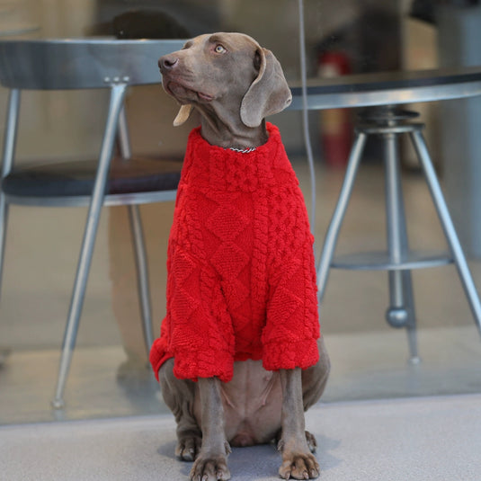 Winter Cozy Fleece Dog Sweater | Sweater for Large Dog