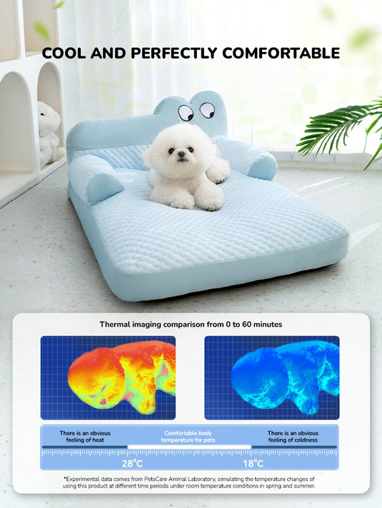 Funny Ice Calming Dog Bed for Summer